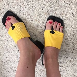 For @ssolaro. Yellow sandals